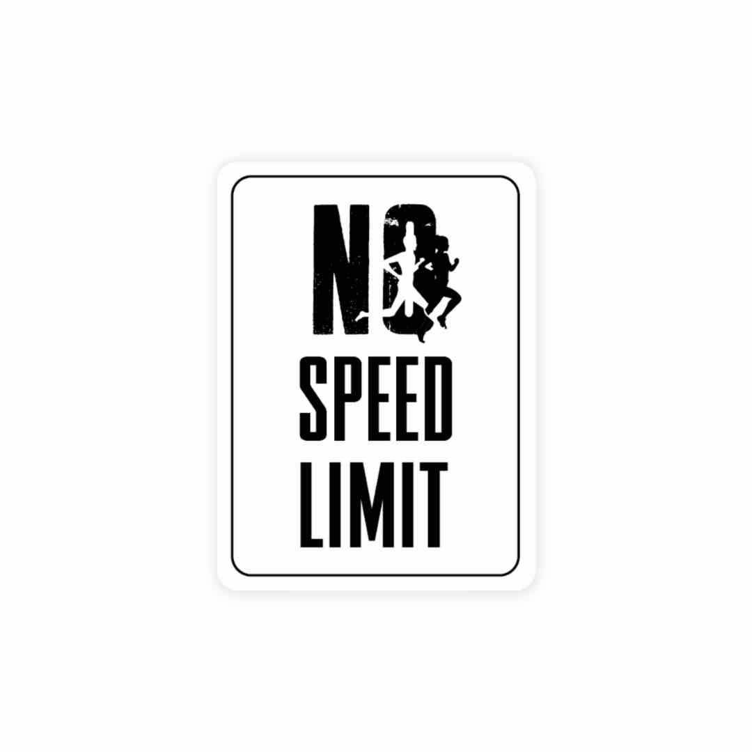 HydroFlask Sticker | No Speed Limit Sticker – ITRACKANDFIELD