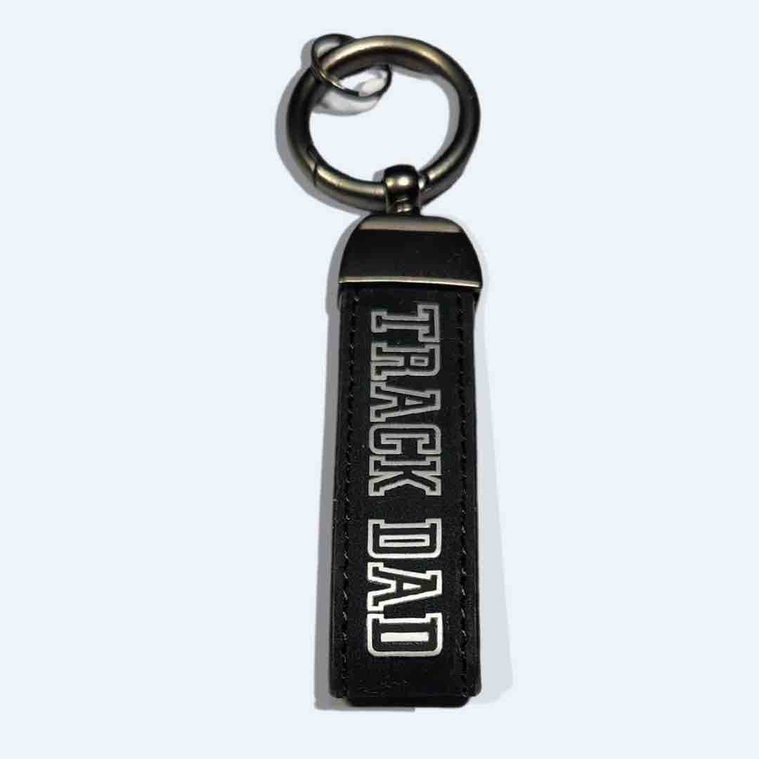 Track Keychains Sports keychain | Track Dad Luxurious Leather Keychain – ITRACKANDFIELD