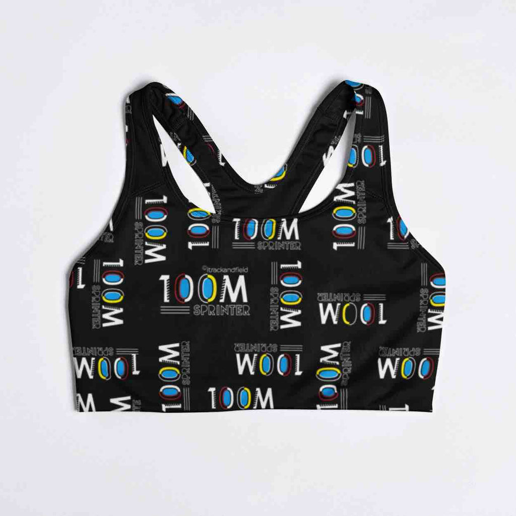 I Track And Field Women’s  apparel apparel Underwear unisex loungewear fitness gear sportswear black 100meters clothing clothes sports bra active wear