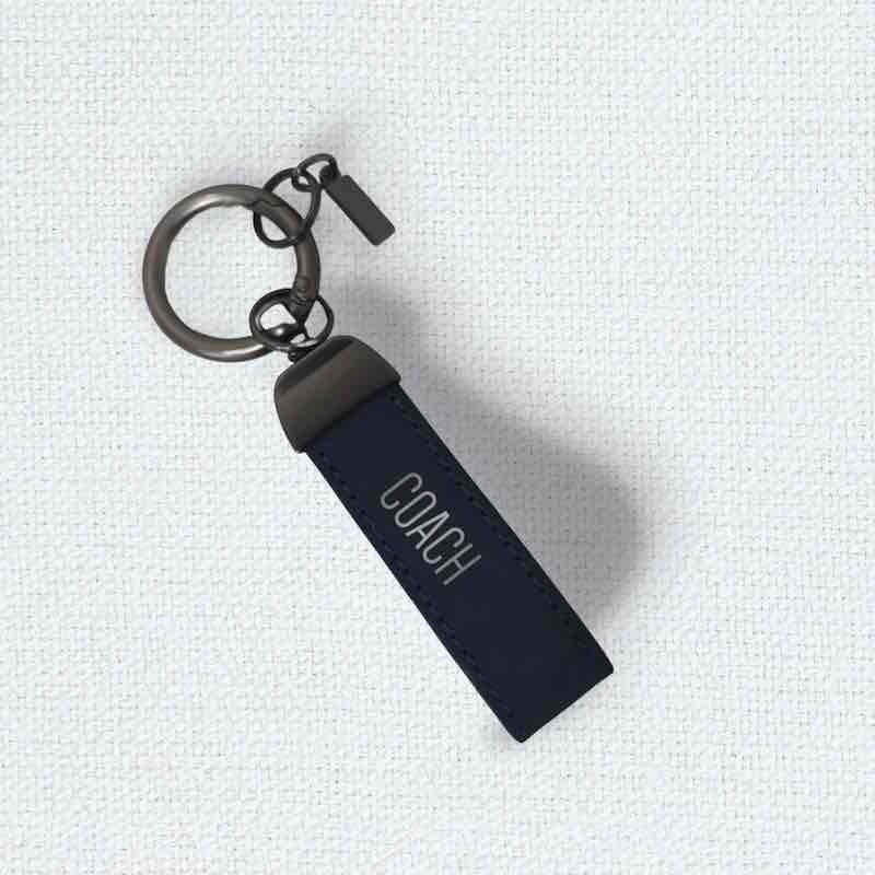 Personalized Fine Leather Keychain Key Chain Key Ring - The Tucker, Blackat Holtz Leather