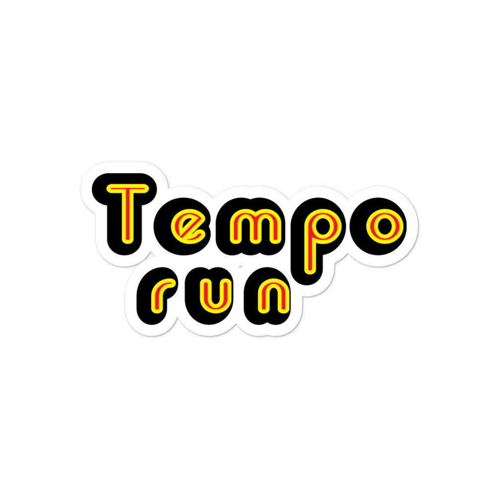 Tempo Run Distance Runner Sticker – ITRACKANDFIELD