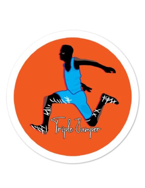 V Jump Sticker Men's Triple jump Sticker – ITRACKANDFIELD