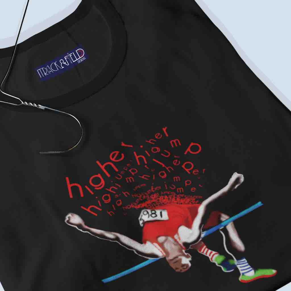 close up high jump t-shirt for men