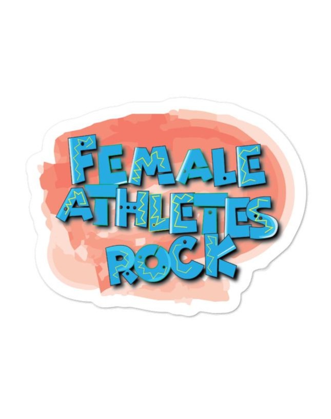I Track and Field Sticker - art design running athletics accessories decal graphic Female athletes rock Sticker woman empowerment 