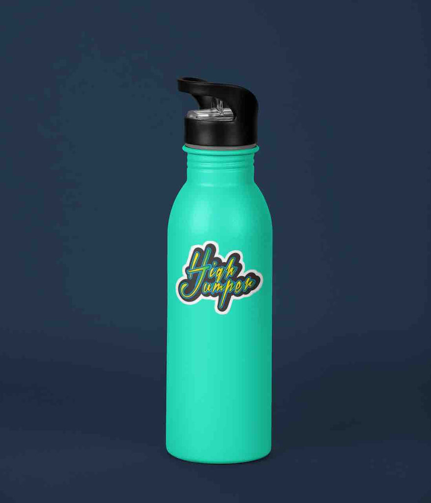 I Track and Field Sticker - art design running athletics accessories decal graphic High jumper jump field events water bottle Sticker