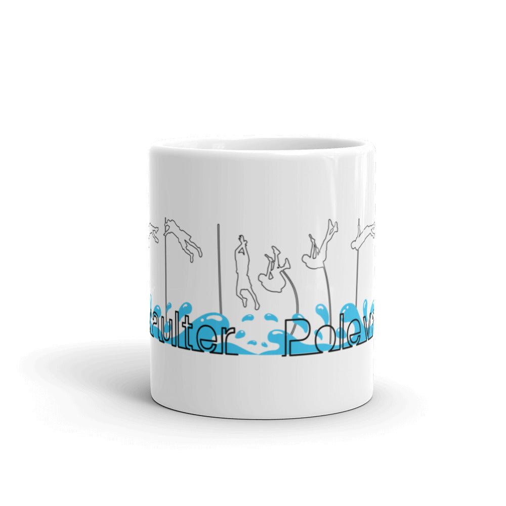 White pole vaulter mug