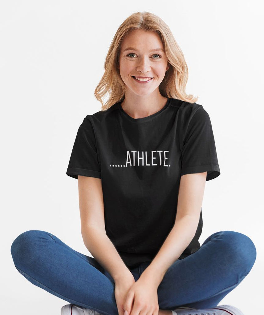 I Track And Field Women’s apparel men’s apparel T-shirt unisex loungewear fitness gear sportswear black clothing clothes shirts tops active wear short sleeve Athlete T-Shirt graphic tee