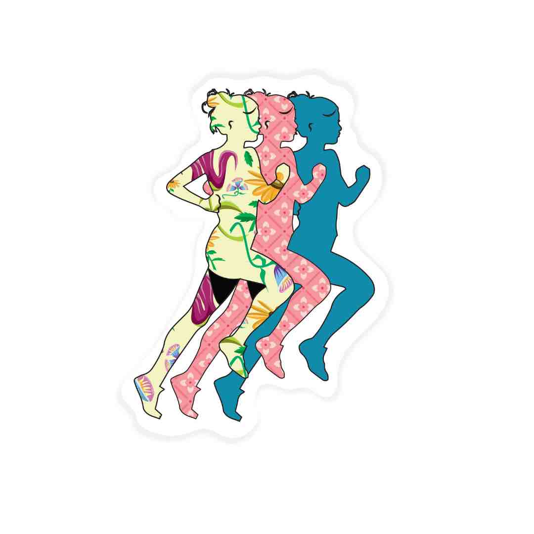 Long Distance Sticker Womens | Long Distance Running Sticker – ITRACKANDFIELD